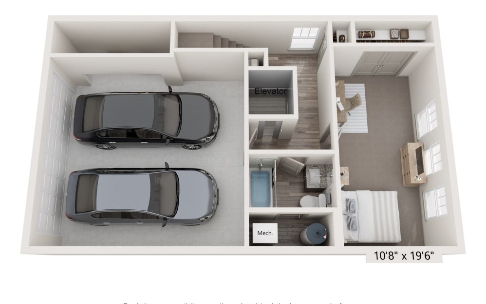 Oakbrook - 3 bedroom floorplan layout with 3.5 bathrooms and 2926 square feet (Ground Floor
)