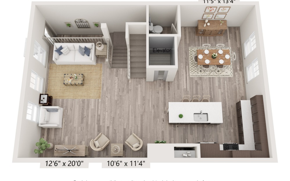 Kenwood - 3 bedroom floorplan layout with 3.5 bathrooms and 2343 square feet (1st Floor
)